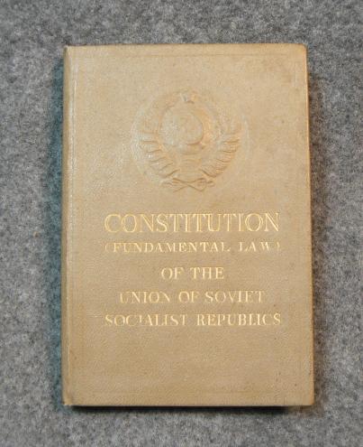 Constitution of the USSR, English Edition, 1938