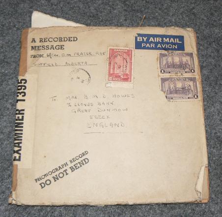 1941 Spoken Letter Record, from Wing Commander