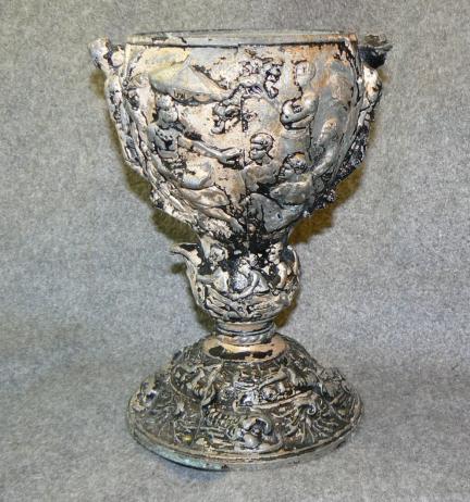 Unusual Spelter Cup, Victorian African Wars