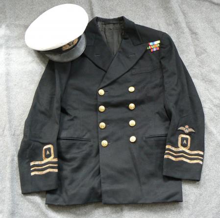 WW2 RNAS Pilots Tunic & Cap, Tirpitz Raid DSC Winner