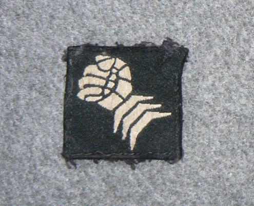 Formation Sign, 6th Armoured Div, silk woven