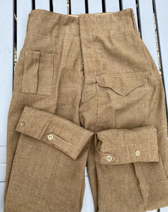 37 Pattern Battledress Trousers, Serge